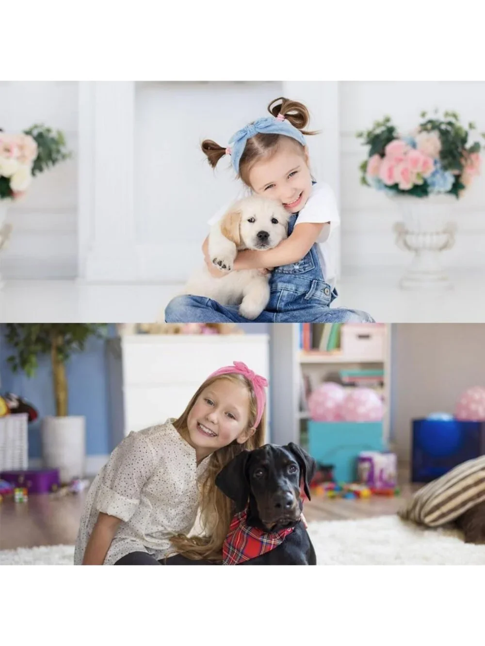 Cute Toddler Headbands with Bow - Non-Slip Hair Accessories for Girls & Women (2